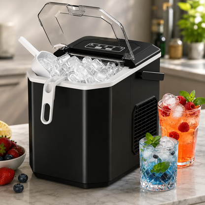 Máquina de hielo portátil para encimera con enfriamiento