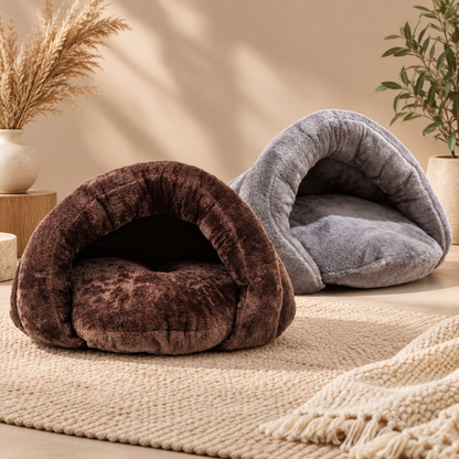 Machine Washable Dog Bed Soft Plush Mattress Bolster Spun