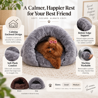 Machine Washable Dog Bed Soft Plush Mattress Bolster Spun