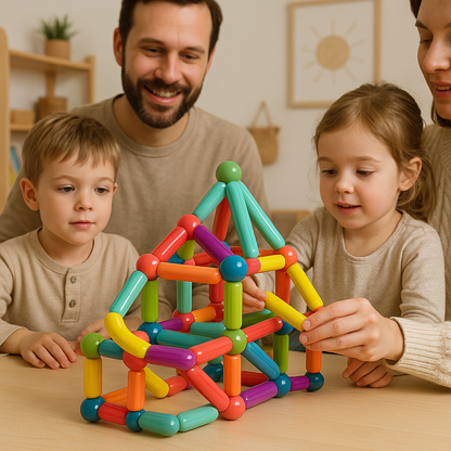 Bloques Magnéticos Educativos Juego STEM Niños