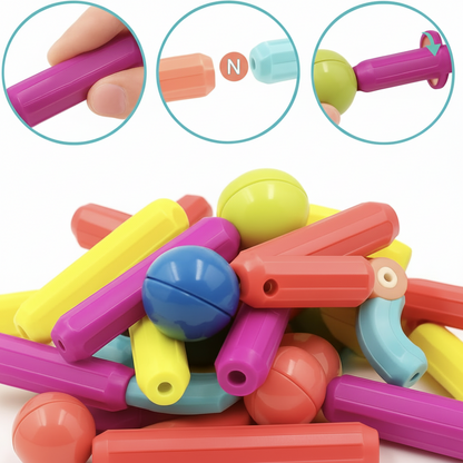 Bloques Magnéticos Educativos Juego STEM Niños
