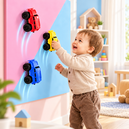 Carros de escalada magnéticos - brinquedo de escalada na parede para uma atividade divertida