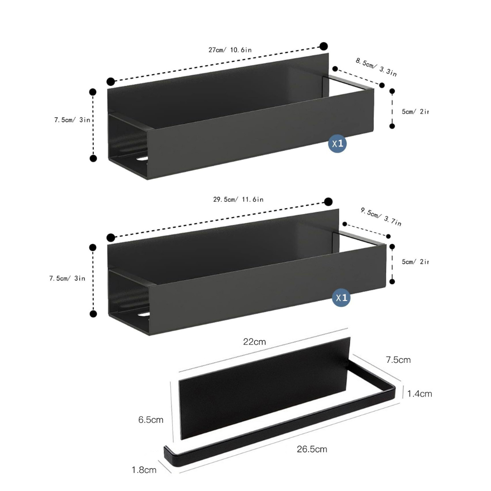 Magnetic Spice Rack Organizer Metal Refrigerator Wall Storage Shelf