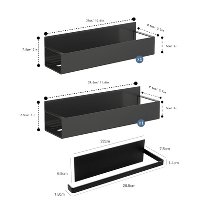 Magnetic Spice Rack Organizer Metal Refrigerator Wall Storage Shelf