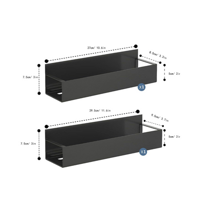 Magnetic Spice Rack Organizer Metal Refrigerator Wall Storage Shelf