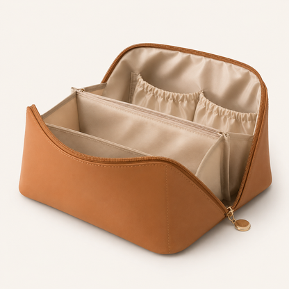 Makeup Bag Cosmetic Organizer Travel Friendly Design