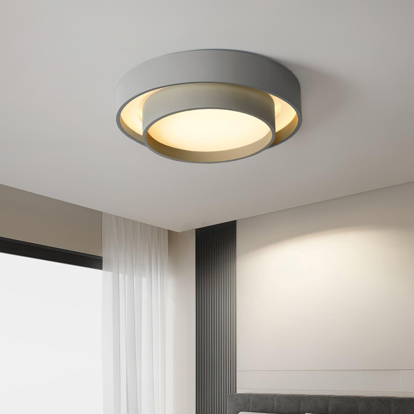 Lumină de plafon LED modernă ArmoníaLuz | Montaj elegant la nivel cu tavanul