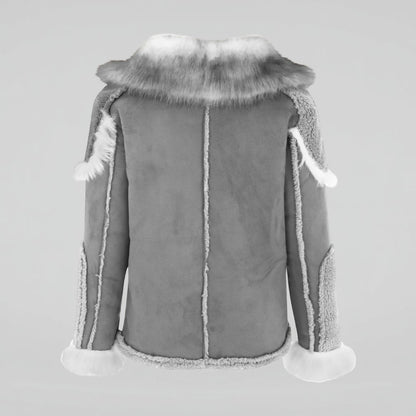 Abrigo de invierno para hombre con cuello grueso y sobredimensionado, chaqueta exterior