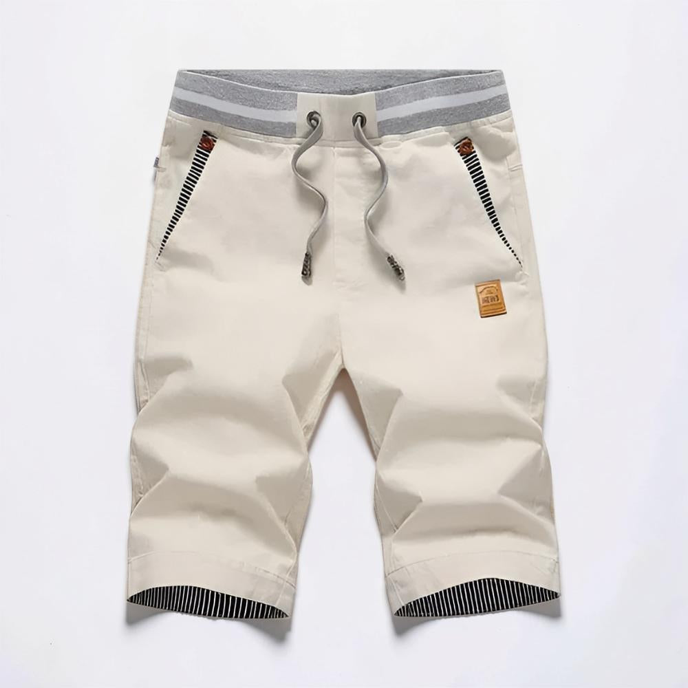 Herren Cargo-Shorts mit Kordelzug, lässige Outdoor-Hosen mit Taschen