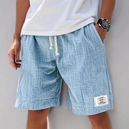 Pantalones cortos casuales de verano para hombre con cordón, pantalones cortos deportivos