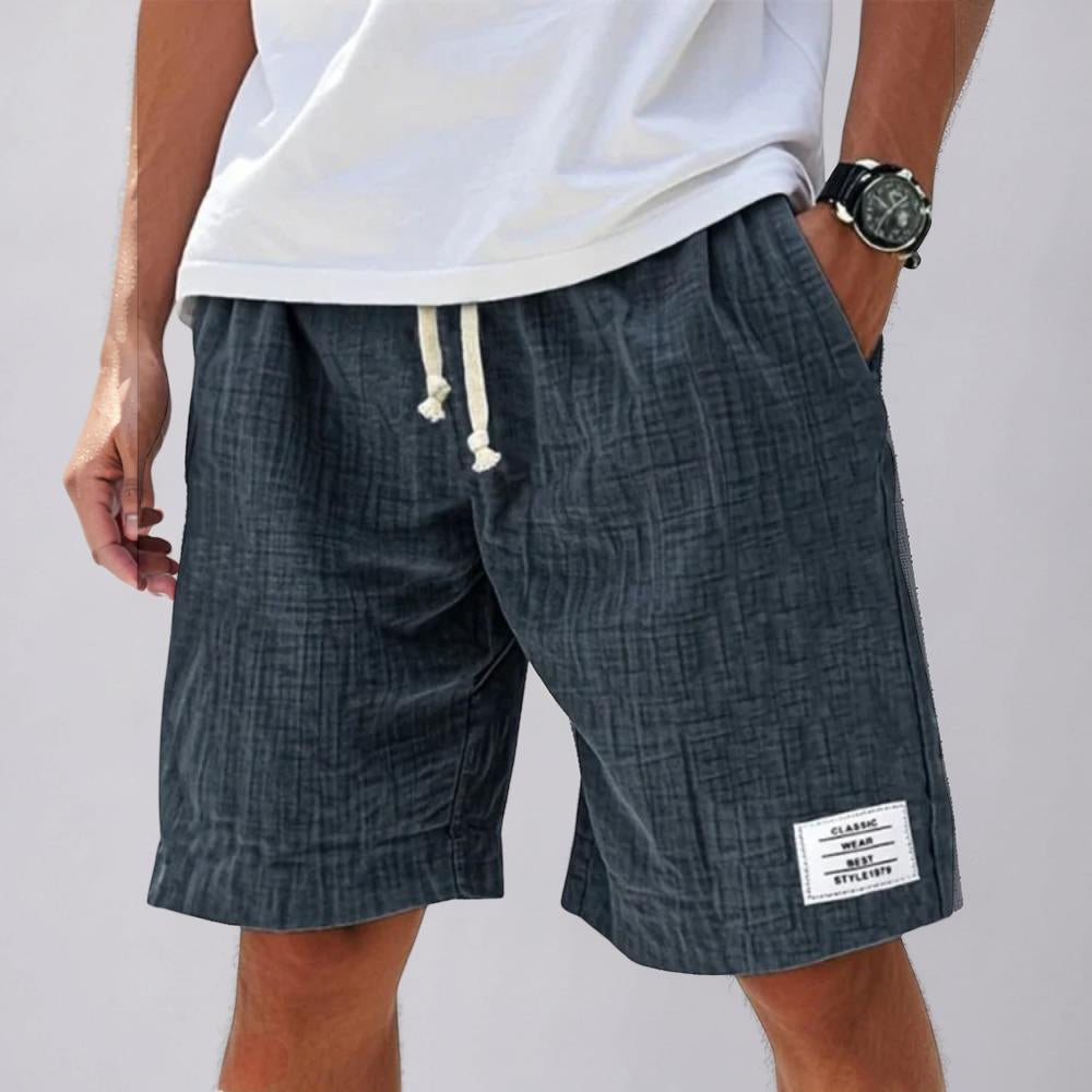 Pantalones cortos casuales de verano para hombre con cordón, pantalones cortos deportivos