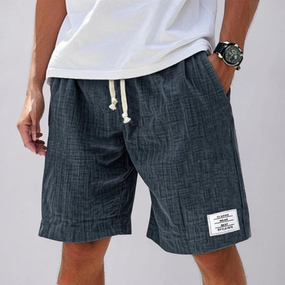 Pantalones cortos casuales de verano para hombre con cordón, pantalones cortos deportivos