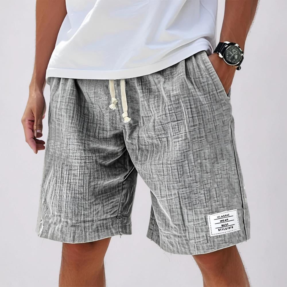 Pantalones cortos casuales de verano para hombre con cordón, pantalones cortos deportivos