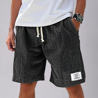 Pantalones cortos casuales de verano para hombre con cordón, pantalones cortos deportivos