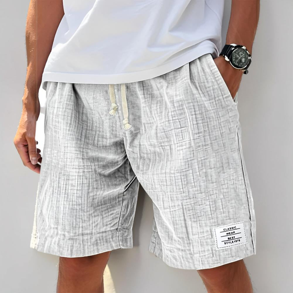 Pantalones cortos casuales de verano para hombre con cordón, pantalones cortos deportivos