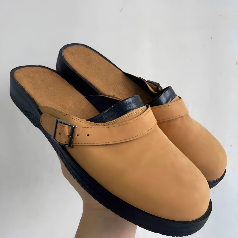 Men's Clogs Casual Buckle Walking Shoes