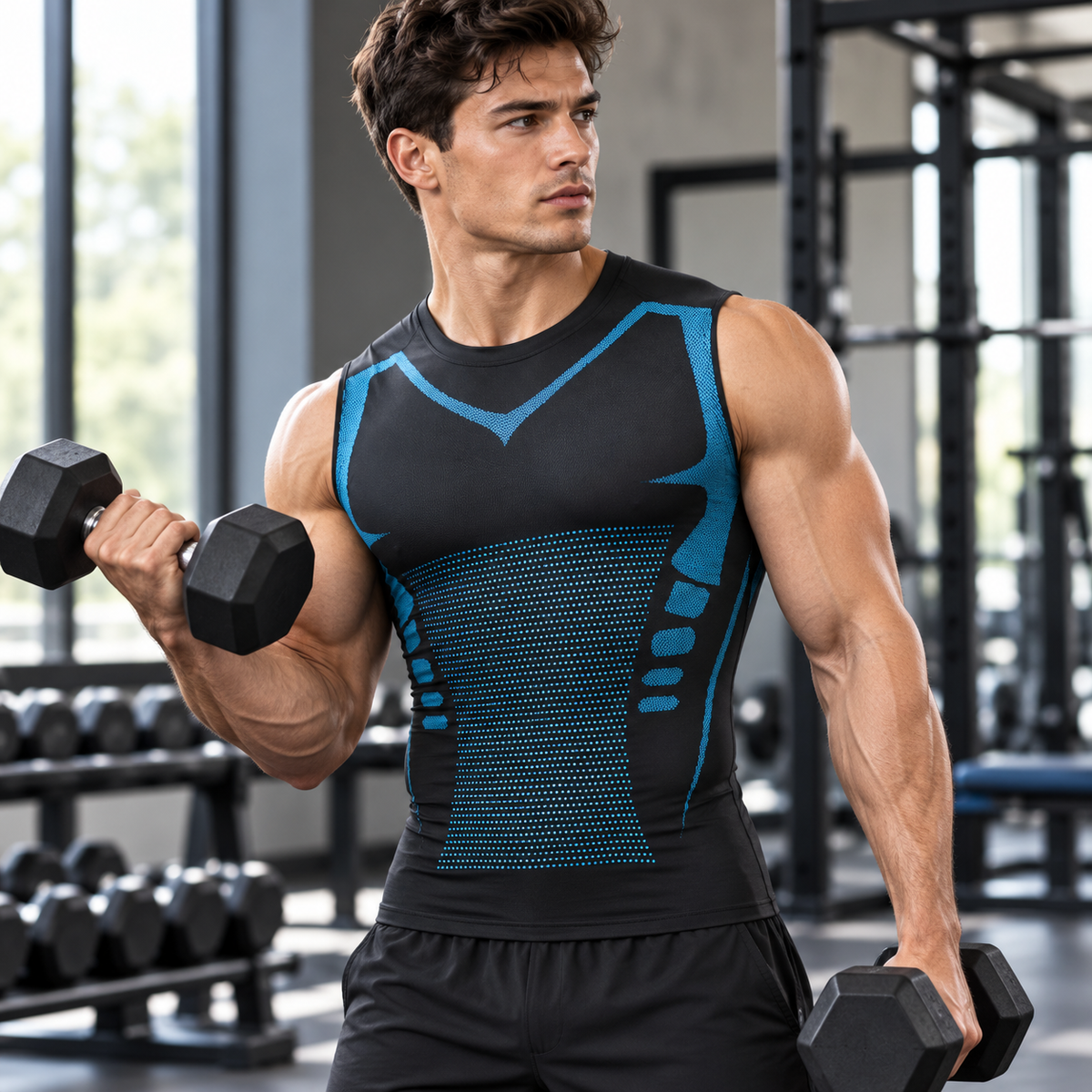 Kompressions-Tanktop für Herren Fitness | Trainingsbekleidung