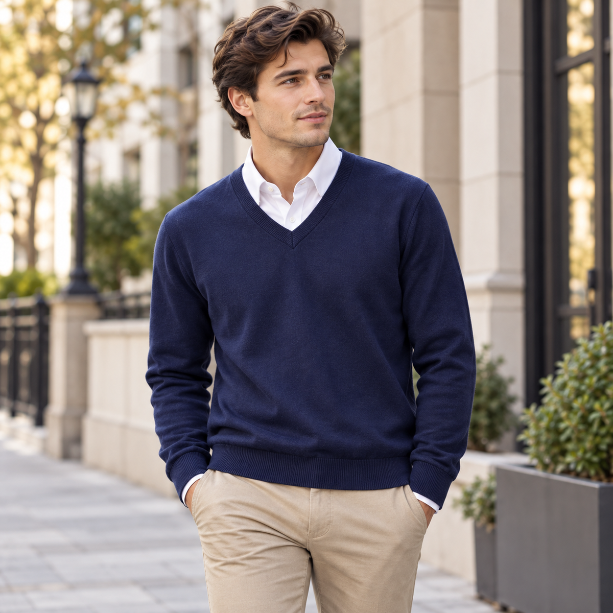 Pullover girocollo da uomo | Maglia casual
