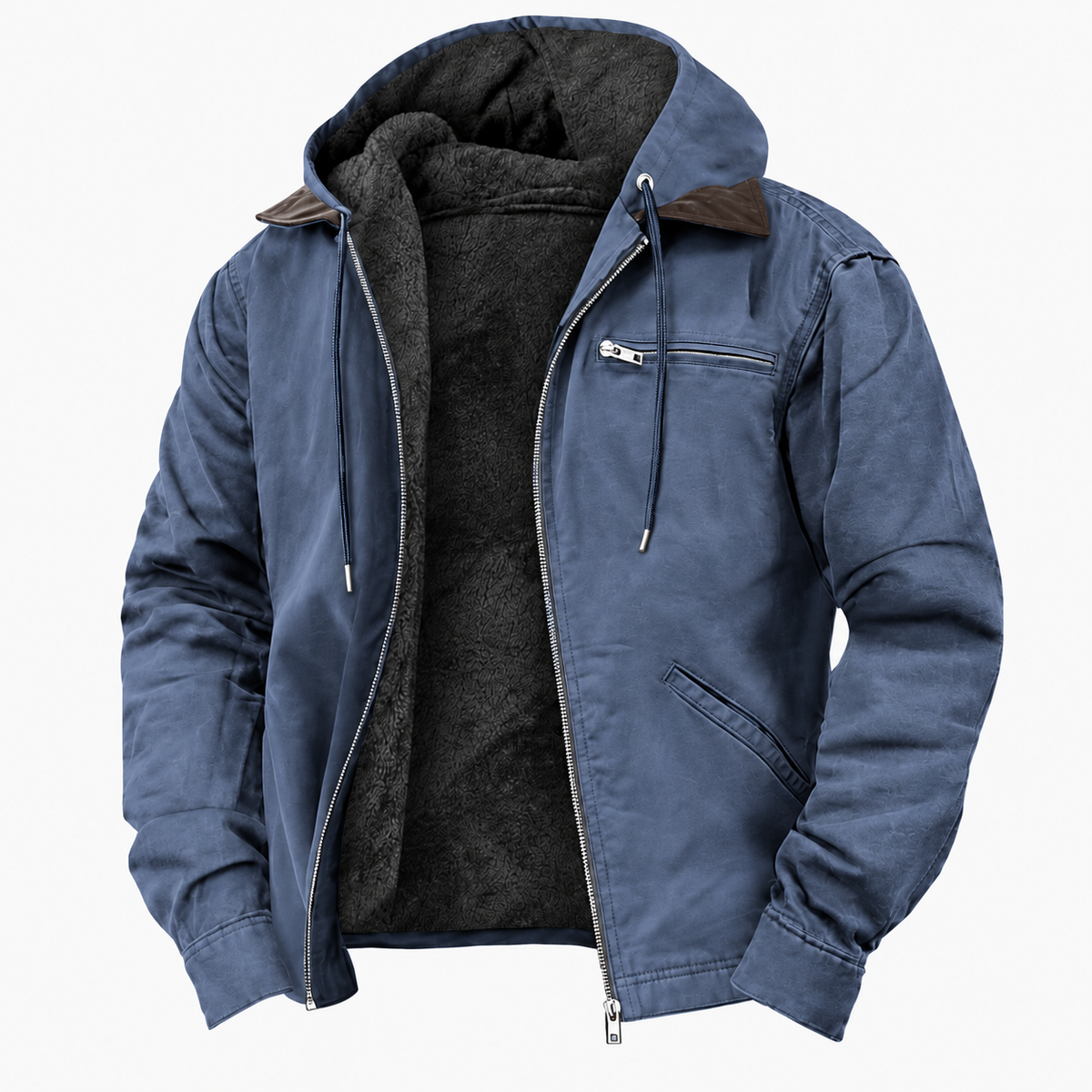 Chaqueta con capucha para hombre, aislante y de exterior | Uso duradero