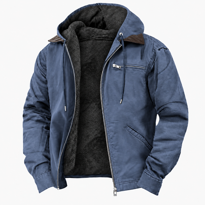 Chaqueta con capucha para hombre, aislante y de exterior | Uso duradero