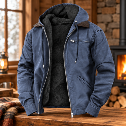 Chaqueta con capucha para hombre, aislante y de exterior | Uso duradero