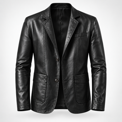 Alsidig blazer til mænd med moderne snit | Blazer i lammeskind
