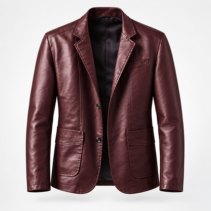 Alsidig blazer til mænd med moderne snit | Blazer i lammeskind