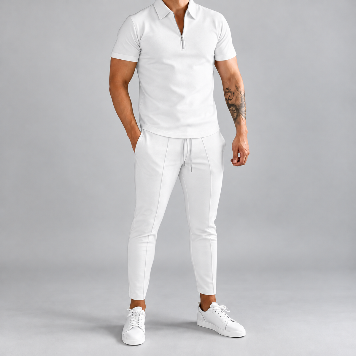 Conjunto de ropa para hombre, camisa informal y pantalones | Conjunto a juego