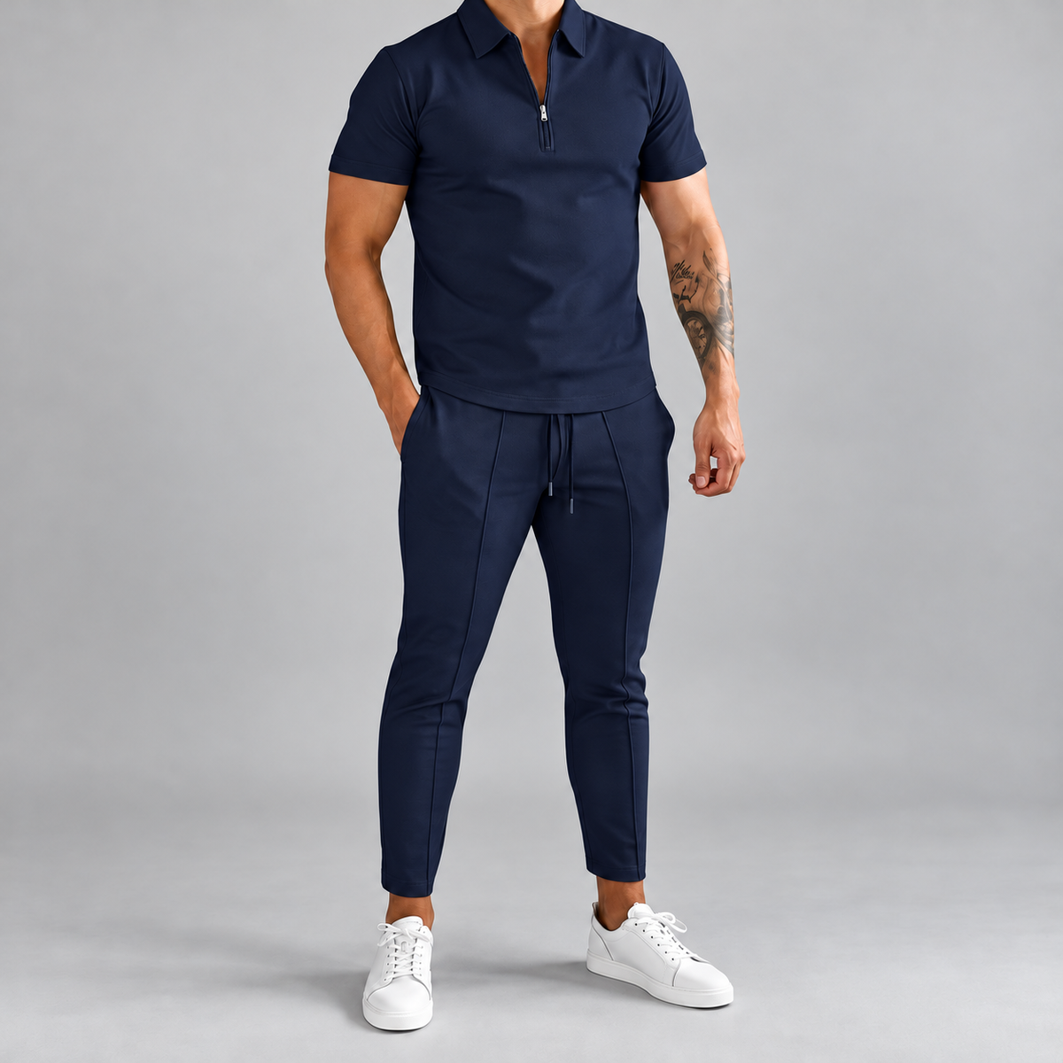 Conjunto de ropa para hombre, camisa informal y pantalones | Conjunto a juego