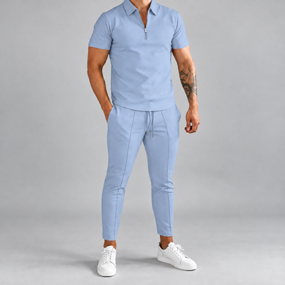 Conjunto de ropa para hombre, camisa informal y pantalones | Conjunto a juego