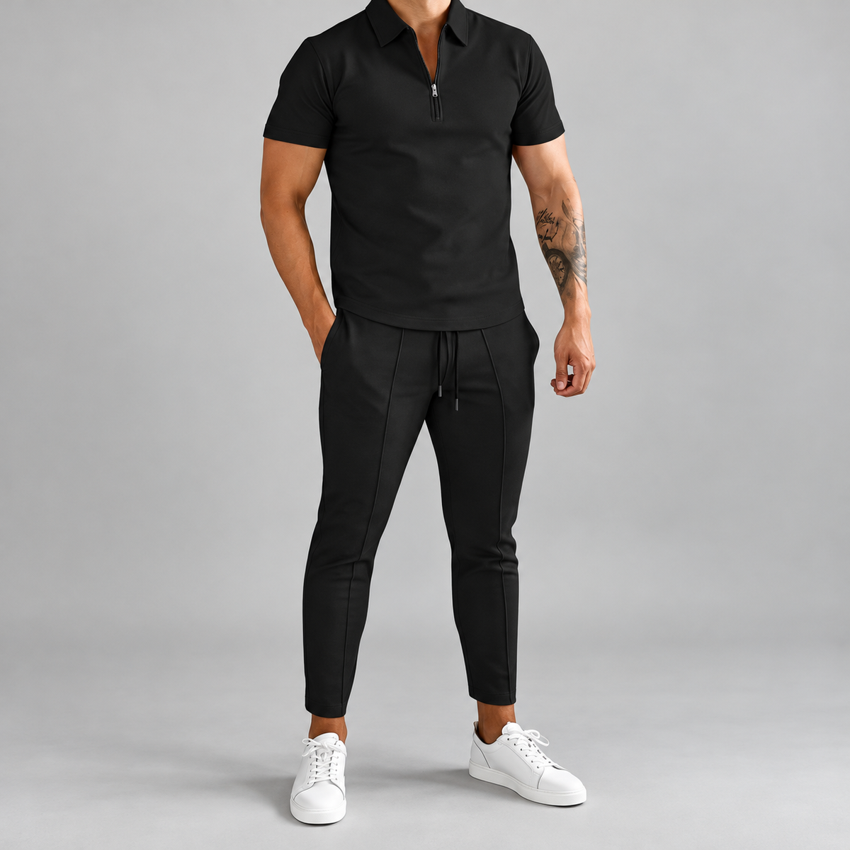 Conjunto de ropa para hombre, camisa informal y pantalones | Conjunto a juego