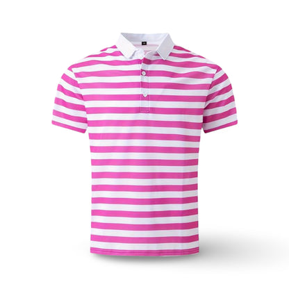 Men's Polo Shirt Striped Short Sleeve Summer Top