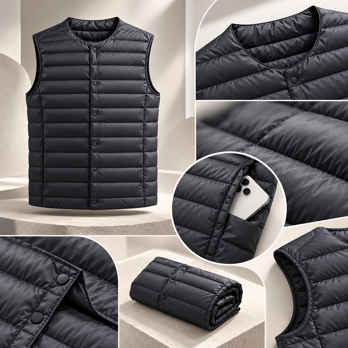Men's Puffer Vest Ultralight Packable | Versatile Outerwear