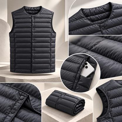 Men's Puffer Vest Ultralight Packable | Versatile Outerwear