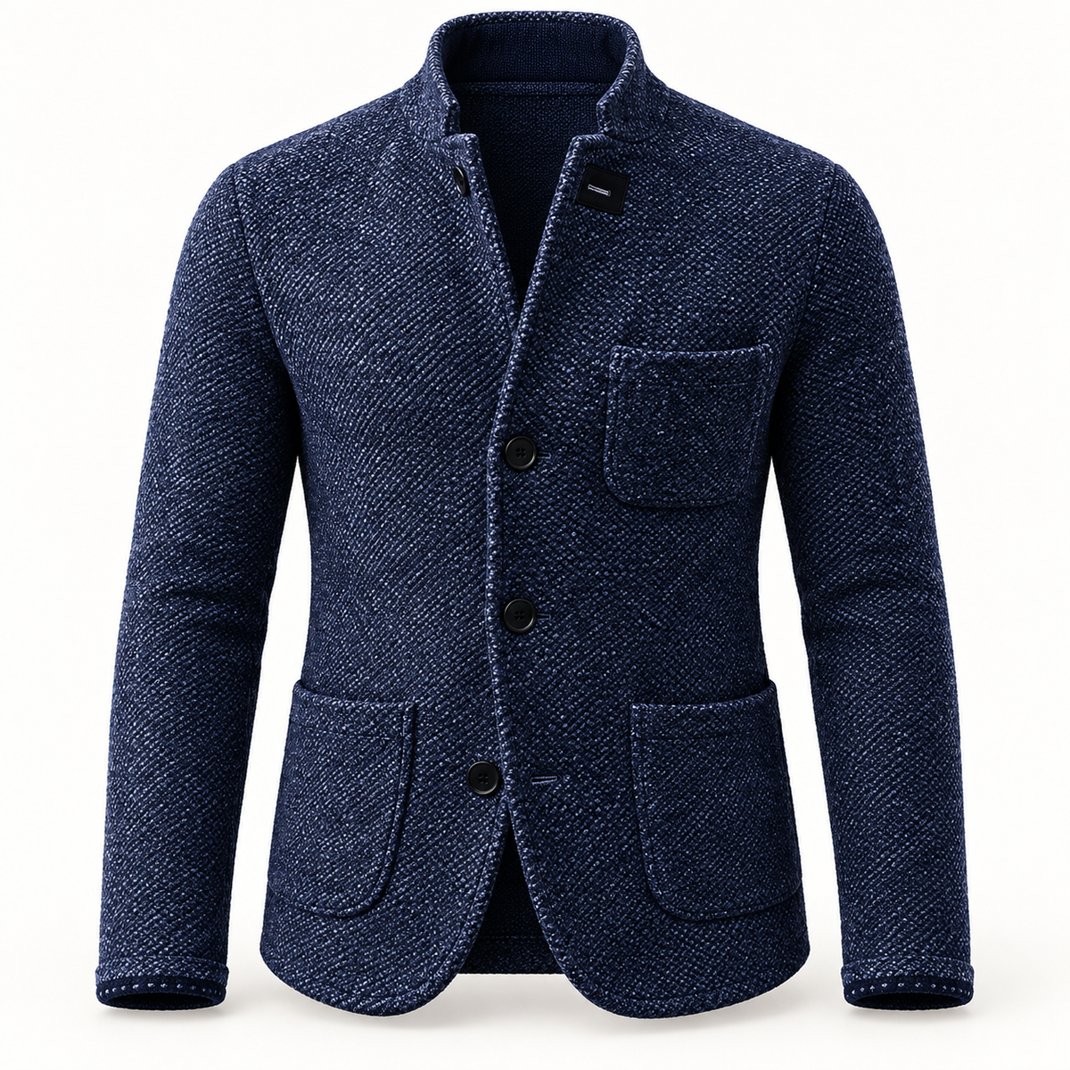 Casaco de malha retro para homem, roupa exterior casual | Sobreposição versátil