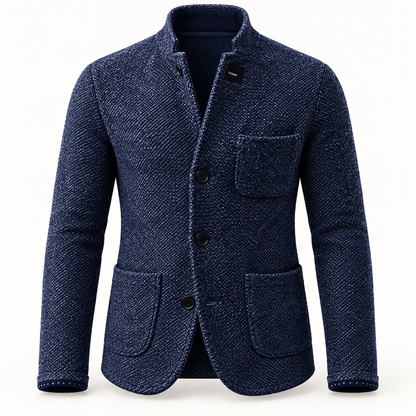 Casaco de malha retro para homem, roupa exterior casual | Sobreposição versátil