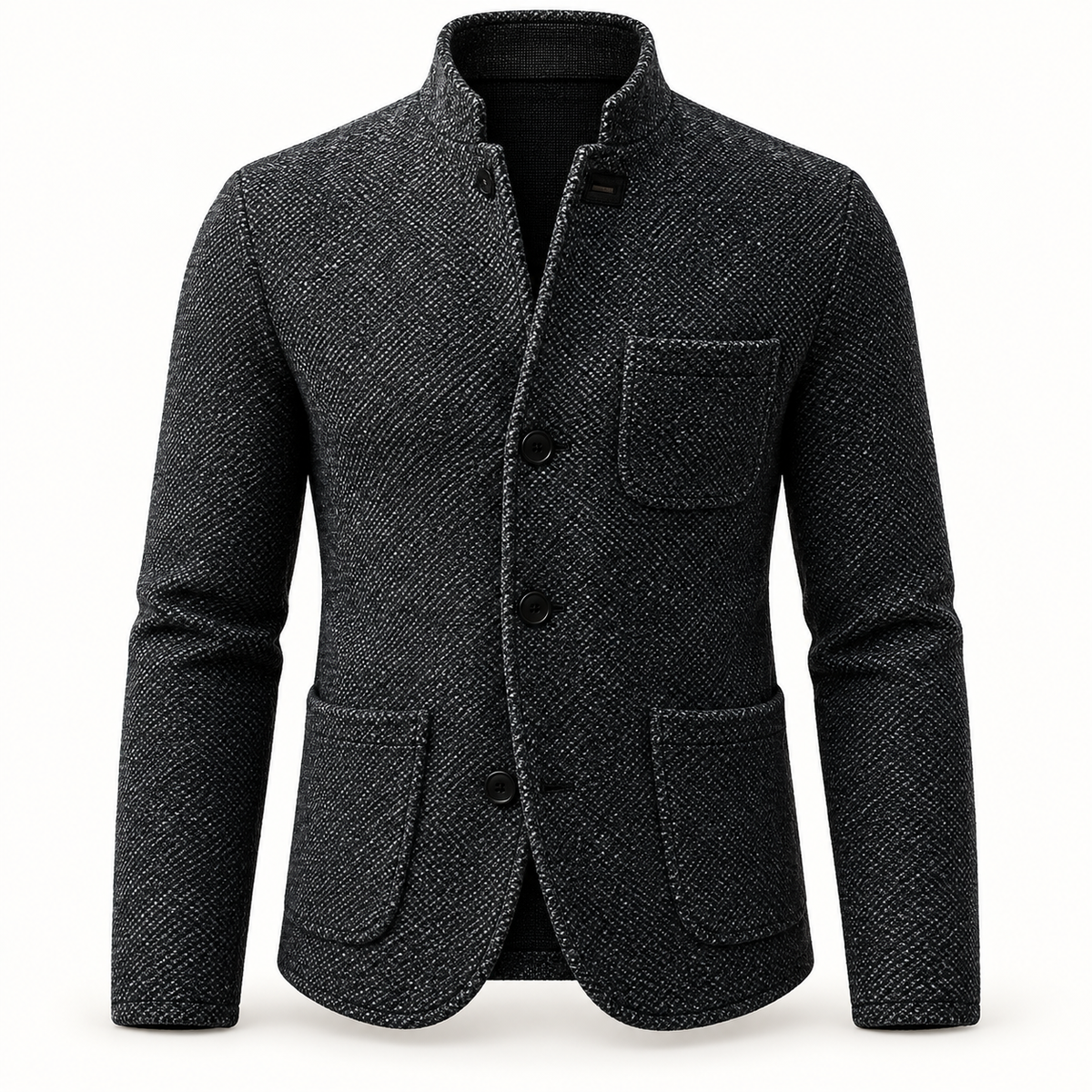 Casaco de malha retro para homem, roupa exterior casual | Sobreposição versátil