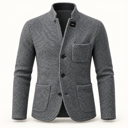 Casaco de malha retro para homem, roupa exterior casual | Sobreposição versátil