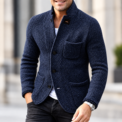 Herren-Retro-Cardigan aus hochwertigem Strick | Vielseitige Oberbekleidung