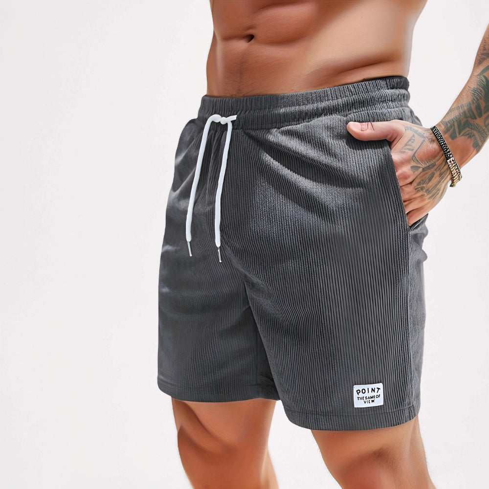Herren-Shorts mit Kordelzug, lässiger Schnitt, Sommer-Loungeshorts