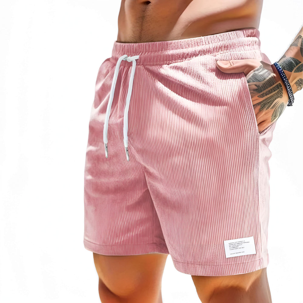 Herren-Shorts mit Kordelzug, lässiger Schnitt, Sommer-Loungeshorts