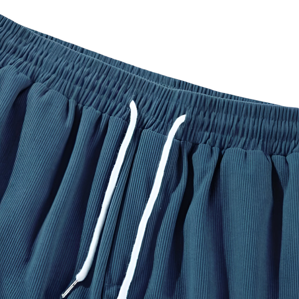 Herren-Shorts mit Kordelzug, lässiger Schnitt, Sommer-Loungeshorts
