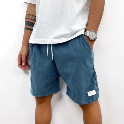 Herren-Shorts mit Kordelzug, lässiger Schnitt, Sommer-Loungeshorts
