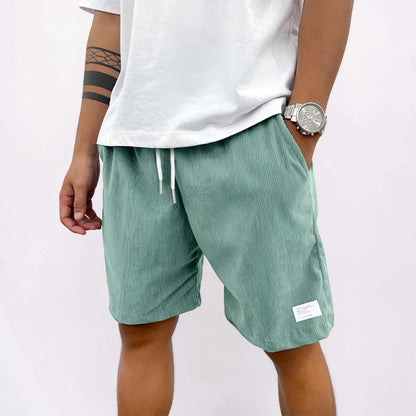 Herren-Shorts mit Kordelzug, lässiger Schnitt, Sommer-Loungeshorts