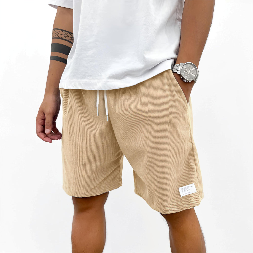 Herren-Shorts mit Kordelzug, lässiger Schnitt, Sommer-Loungeshorts