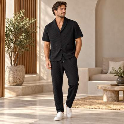 Herren-Sommer-Loungewear-Pyjama-Set | Nachtwäsche