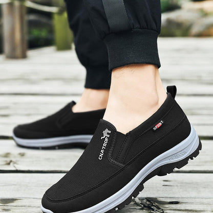 Men's Walking Shoes Slip On Casual Loafers