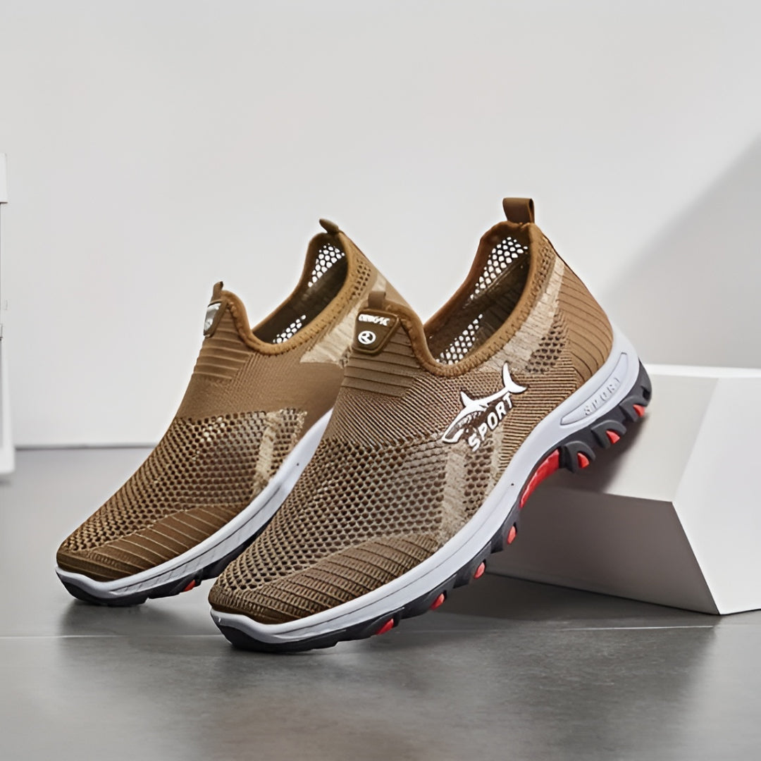 Herresko til gåture slip-on mesh afslappede sneakers