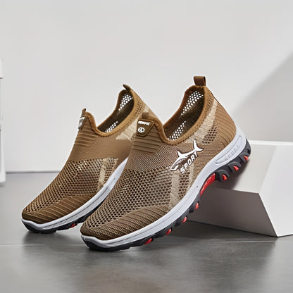 Herresko til gåture slip-on mesh afslappede sneakers