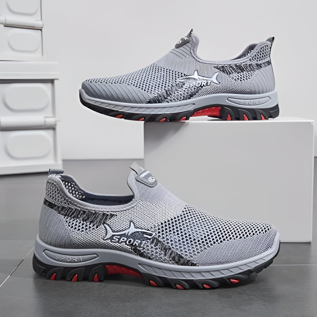 Herresko til gåture slip-on mesh afslappede sneakers